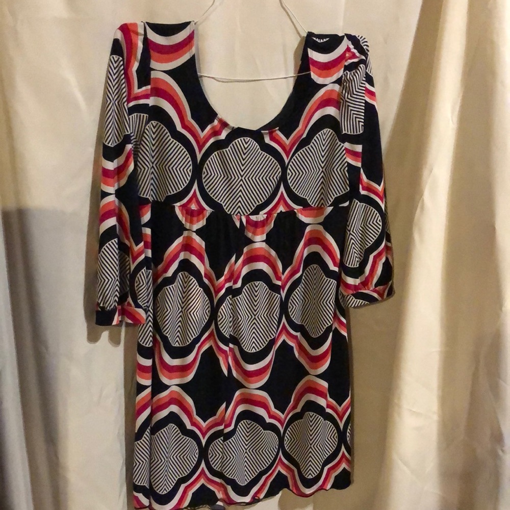 60’s inspired print mini dress (long tunic)